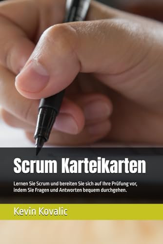 Scrum Karteikarten: Lernen Sie Scrum und bereiten Sie sich auf Ihre Prüfung vor, indem Sie Aussagen oder Fragen und ihre Antworten im Selbststudium durchgehen.