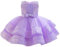 Miipat Bébé Fille Robe Bambin Princesse Tulle Sequins sans Manches Formelle Fleur Fille Robe pour La Fête Anniversaire Mariage Violet Clair 110 3-4 Ans