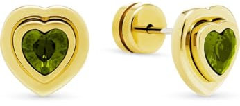 GMK Collection Damen-Ohrstecker Edelstahl Zirkon One Size, Gelbgold 89192956