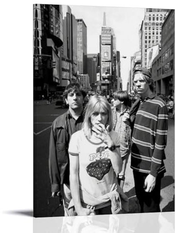 HUEAEHAHE Sonic Youth(5) Raumdekoration Poster Ästhetische Poster 30x45cm Rahmen
