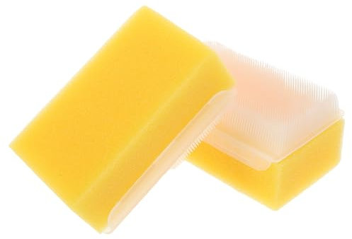 JOINPAYA 2stücke Kleinkindkamm Wiederverwendbare Sensorikbürste Neugeborenen Badeschwamm Mit Weichen Borsten Für Säuglingshaar Und Kopfhaut Sanftes Baden