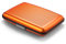 ÖGON -DESIGNS- Porte-Cartes en Aluminium avec Fermoir en métal, Protection RFID Contre la fraude et la démagnétisation, Portefeuille Compact, modèle Smart Case Stockholm (Aluminium Orange)