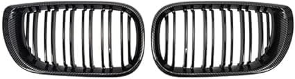 QHuaL Rejilla Delantera del Coche para BMW E46 Serie 3 2002-2005, Rejilla Delantera Parachoques Estilo Accesorios De Carrocería Parrilla Delantera