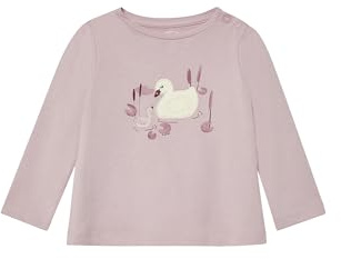 s.Oliver Ausgestelltes Langarmshirt mit Print und Applikation