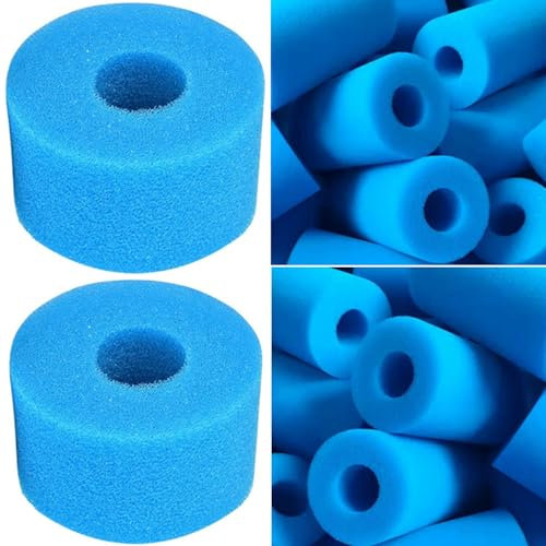 Filtre Spa Intex S1, pour Filtre Piscine Intex S1, Filtre Mousse Spa Intex Type S1 - Filtre en Mousse pour Spa, Piscine - Réutilisables et lavables - Éponge de Filtration de Type S1 (2 pièces)