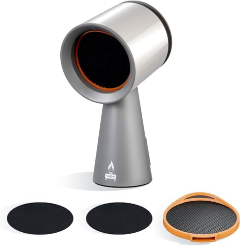 AMZRVSTUDIO Cappa aspirante portatile a 3 velocità da tavolo, compatta, con 2 carboni attivi, cotone ad alto assorbimento, ricambio filtro a basso rumore, ventola di scarico da cucina con grande tazza