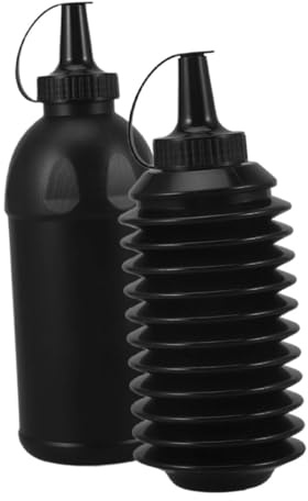 Healeved Botellas de Plástico para Cuentas de Juguete Envases Reutilizables Plegables de 600Ml y 800Ml 2 Unidades Botellas Compactas para Almacenamiento y Juegos Infantiles