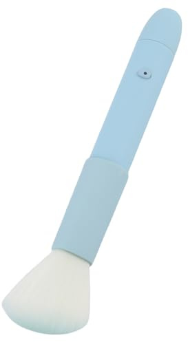 TARSHYRY Elektrischer Make-up-Pinsel, Wiederaufladbar, Weich, 10-fach Verstellbar, Leise Vibration für Foundation, Rouge, Concealer, Lidschatten, Empfindliche Haut, Tragbarer
