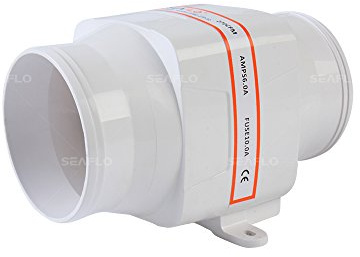 Seaflo 4” 270CFM In-Line Bilge Blower Fan