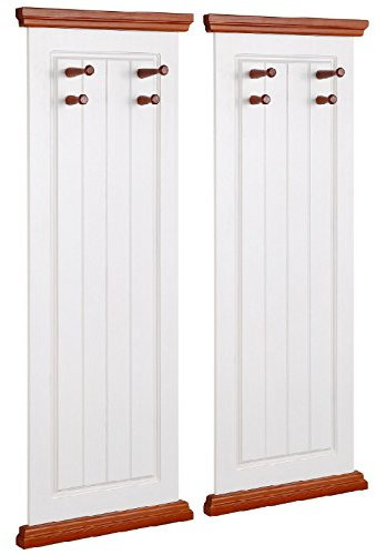 clever-moebel Massive Wandgarderobe im 2er Set, Garderobe