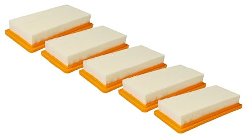 vhbw 5x motor filter compatible with Kärcher DS 6000, DS 5200, DS 6, DS 6 Premium, DS 6.000 Vacuum Cleaner