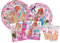 Kit Party Tavola Winx Tynix per 24 persone (112 pezzi: 24 piatti carta Ø23cm, 24 piatti carta Ø20cm, 24 bicchieri plastica 200ml, 40 tovaglioli carta 33x33cm)
