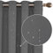 Deconovo Decorative Silver Dotted Line Foil Printed Light Greyout Curtains Thermal Insulated Curtains Eyelet Curtains for Baby Nursery with 66 x 72 Inch Light Grey Two Panels