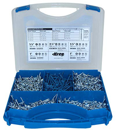Kreg Taschenlochschrauben-Set SK03 in 5 Größen