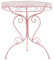 Stilvoller Gartentisch Metall rosa rund 70 cm Albinia