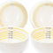 Uba Portion Control Bowl Porcelain (4 Pack) for Healthy Eating & Bariatric Diet (4)
