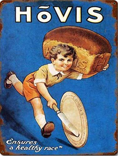 Bread - Metal Tin Plaque Wall Sign Shabby Chic Retro Art 8 x 6 Metal Sign