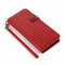 COQUE Pour Redmi Note 8 2021, étui en Cuir TPU Souple et Durable lanière Hybride Vache Texture étui à Rabat Pour Redmi Note 8 2021-rouge