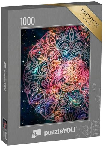 puzzleYOU: Puzzle 1000 Teile „Digitale Kunst: Mandala in Einer Galaxie“ – aus der Puzzle-Kollektion Mandalas