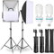 Retoo Softbox Fotostudio Set mit 2 x 135W Fotolampen und 2 x Faltbare Lampenstativs, Beleuchtung für Porträts, Produktfotografie und Videoaufnahme, Reflektors mit Tragetasche