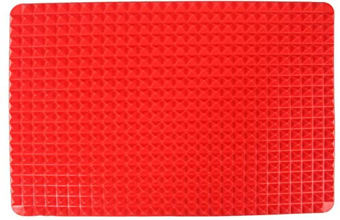 jianpan Silikon Kochmatte Pyramiden Blätter - Silikon Backmatte Set | Fettreduzierende Antihaft-Kochmatte für Backmatte mit Gitter für Ofen Grillen BBQ Backen und Braten