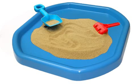 Small 70CM X70CM Durable Plastic Tuff Tray – Ideal for Mixing Cement, Sand, Plaster or Use in Messy Crafts, DIY Projects, and Outdoor Activities. (1, Sky Blue)