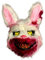 ceasnitis Bloody Bunny Maske Halloween Maske Horror Bär Kaninchen Hase Maske Halloween Maskerade Tier Masken Halloween Hasenmaske Horror Masken