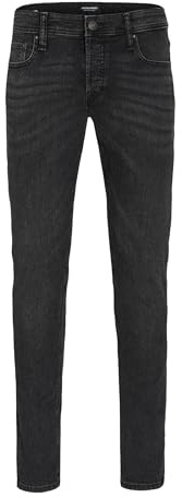 JACK & JONES Men's Jeans Slim Fit Denim Pants Low Rise Button Fly