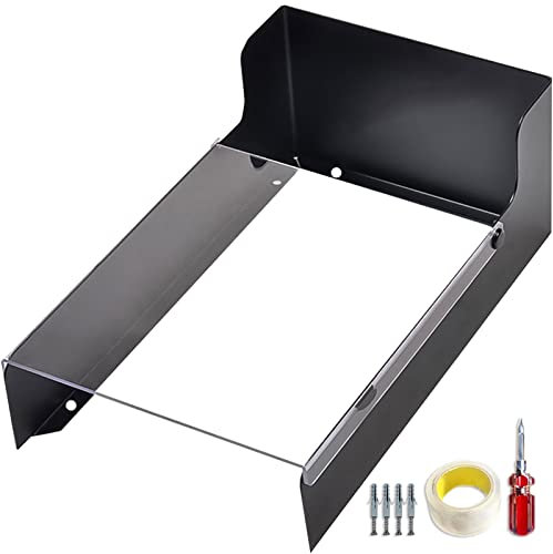 Cubierta De Lluvia para Timbre, chapa laminada en frío Parasol De Metal Exterior Impermeable para CáMara De Video, tapa abatible Cerradura De Puerta, BotóN De Puerta Y Timbre De Puerta, -240x145mm