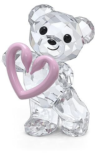 Swarovski Orsetto Kris Una, con Personaggio Orsetto in CristalliSwarovski e Metallo, Motivo a Cuore, Rosa