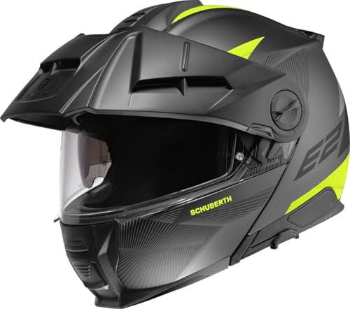 Schuberth E2 Defender Klapphelm, schwarz matt/gelb, XS (53)