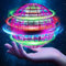 ANOEPUY Fliegender Ball, Orbi Ball mit RGB Licht, Fliegender Ball für Kinder, Fly Spinning Ball, Dekompressionsflugzeug Geschenke für Kinder (Lila)