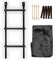 TP Toys 10ft Trampoline Accessory Kit - Includes Premium Powder Coated Steel Ladder, Heavy-Duty PVC Tailored Cover With Drainage Holes and Metal Anchor Down Kit. Trampoline Ground Kit. 6 Years+