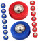 Yardwe 16 Stücke Shuffleboard Rolle Perlen Spiel Set Tabletop Fußball Familie Spaß Spiel Zubehör