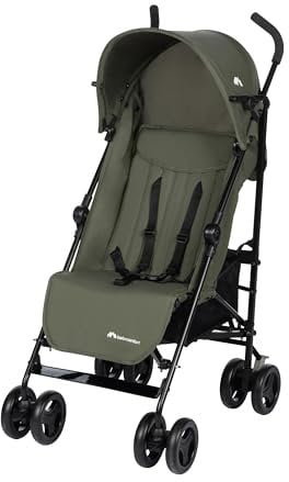 Bebeconfort Rainbow Passeggino Leggero e Reclinabile, Pieghevole Chiusura ad Ombrello, Passeggino da Viaggio Maneggevole e Compatto, 6 mesi - 4 anni, Fino ai 22 kg, colore Mineral Green