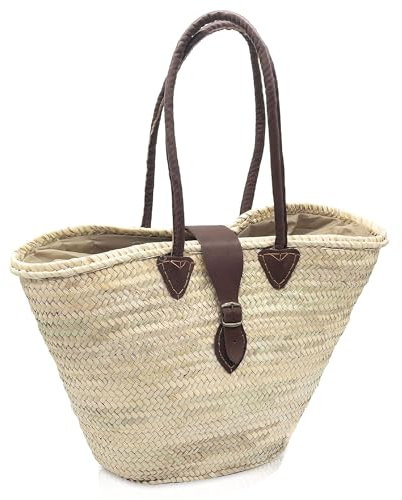 Cabas de marché, Élégance et Praticité Réunies pour Vos Promenades Chic! sac de paille, sac de plage, panier de courses, Cabas en osier écologique