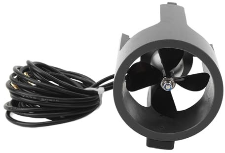 Cryfokt Unterwasser-Triebwerksmotor, 12-25,2 V, Wasserdichter Bürstenloser Motor, 4-Blatt-Propellerantrieb für RC-Boot, Kajak, Unterwasserfahrzeug, Tauchen, Meeresbodenfotografie, 5 Kg