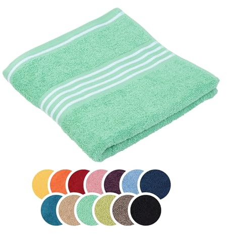 liebling Handtuch Baumwolle, Serie Santos, 500 gr. / m², 50 x 100 cm, Ökotex, 60 Grad, saugstark, schnelltrocknend, Farbe: Mint