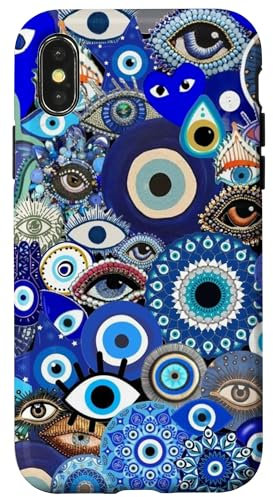 Aesthetic Evil Eyes Collage Case for iPhone X/XS