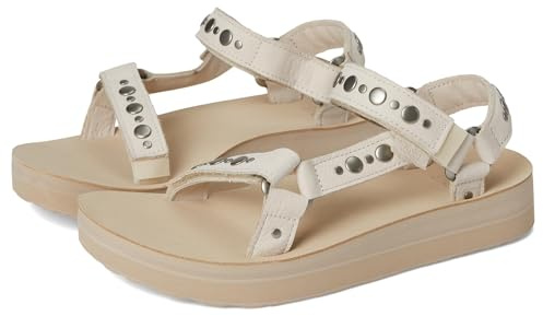 Teva Damen Midform Universal Studded Sandale, Coconut/White Pepper, 40 EU