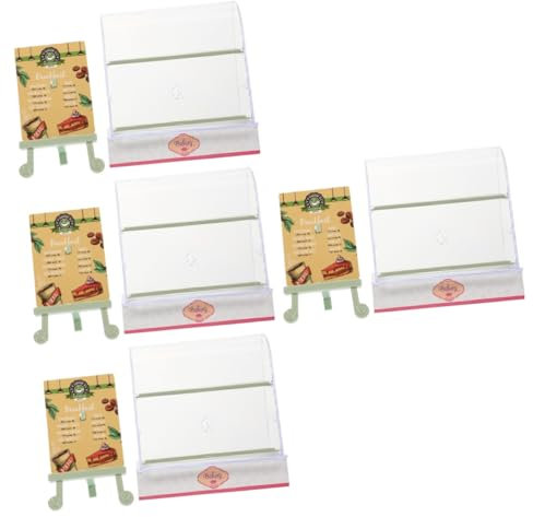 ibasenice 4sätze Miniatur Kuchenregal Modell Für Puppenhaus Dekorativer Miniatur-bäckerei-kuchenständer Realistische Puppenhaus-szenen