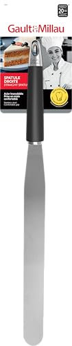 GAULT&MILLAU - Spatule Droite Glaçage - Précision et contrôle pour vos pâtisseries - Ergonomique et durable - Lot de 1, La Collection Inox Brossé