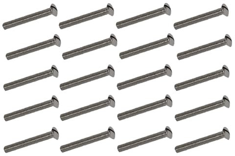 M3.5 Slotted Raised Countersunk Electrical Socket Screws – 3.5mm x 35mm – Pack of 20 – Durable, Corrosion-Resistant Steel Construction – Ideal for Electrical Fittings, Switches & Socket Installations