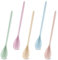 JEYORZY Lot de 5 Cuillere Plastique Couverts Réutilisables Cuillère Longue en Plastique Cuillères en Plastique Cuillères Longues Cuillères en Plastique Colorées, Pour Caviar, Oeufs, Crème Glacée, Café
