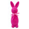 Beflockte Osterhasen, Osterdekorationen, beflockte Hasen, Figuren, Frühlingstischdekoration, Innendekoration, Hasen-Dekoration für Feiertage, Ostern, Tischdekoration (Rose)