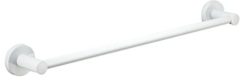 Handtuchstange, Wandmontage, mit runden Handtuchhaltern, für Küche und Bad, 80 cm, Weiß