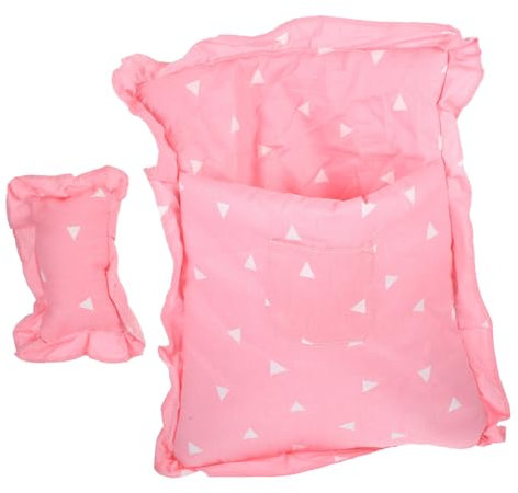 Homoyoyo Puppenbettwäsche Mit Buntem Blumendruck – Schlafsack Und Zubehör Für 20 cm Große Puppen - Ideal Für Übernachtungspartys Und Puppenschlafzimmer-Dekoration