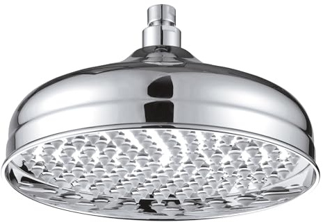 Soffione Doccia Vintage in Ottone da 30 cm | Anticalcare, Design Retrò Elegante, Resistente e Facile da Pulire, Perfetto per Bagno Stile Classico
