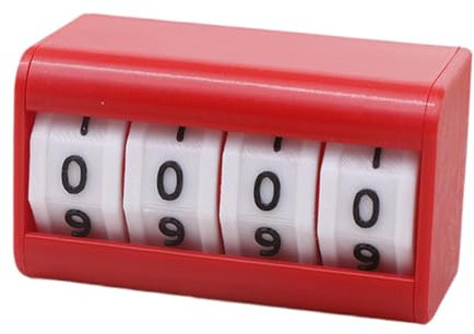 LOVIVER Snooker-Anzeigetafel, Score Keeper, tragbares Punktezählergerät, Punktezähler für Sport, Fußball, Volleyball, Basketball, Wettbewerbe, Rot