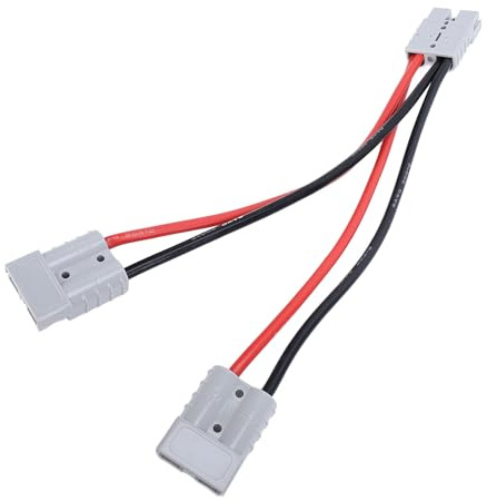 Cable Adaptateur Batterie Y Splitter 50A 8AWG avec Connexions Rapides Câble de Connexion pour à Électrique et Véhicules Touristiques